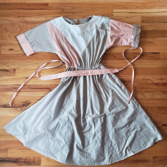 Pinup Couture Dresses & Skirts - Last chance!! Vintage 1980s does 50s grey, pink white midi dress
